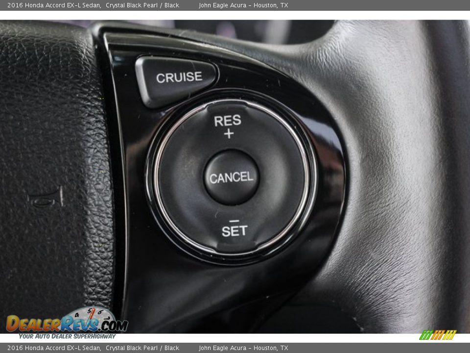 2016 Honda Accord EX-L Sedan Crystal Black Pearl / Black Photo #35