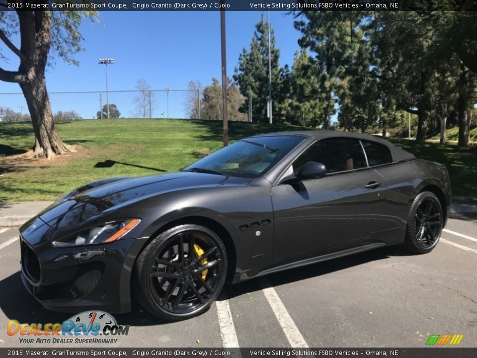 2015 Maserati GranTurismo Sport Coupe Grigio Granito (Dark Grey) / Cuoio Photo #1