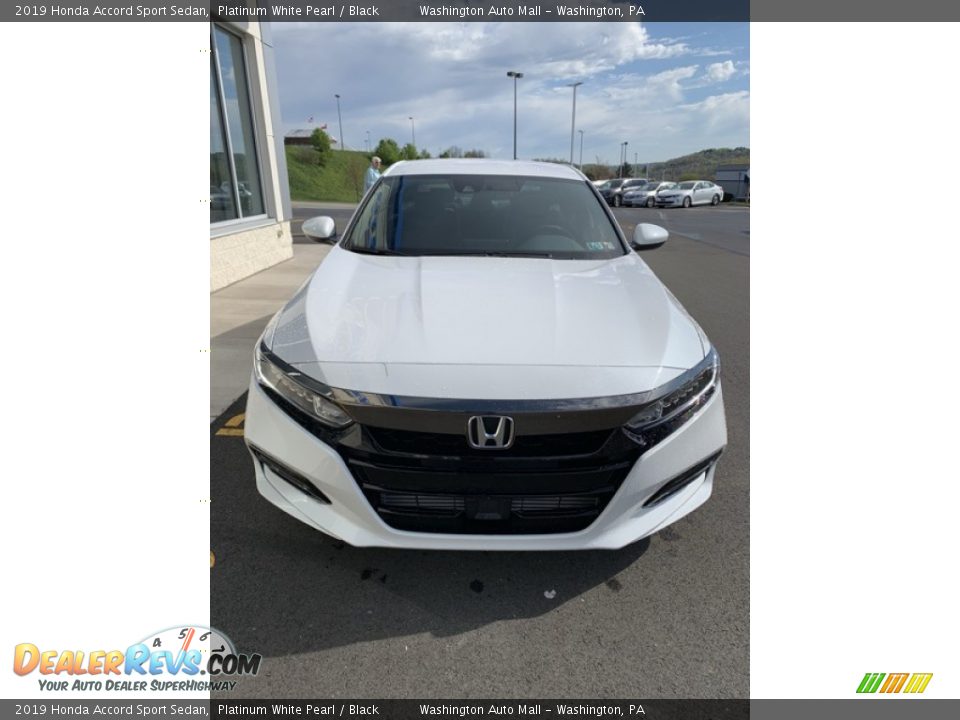 2019 Honda Accord Sport Sedan Platinum White Pearl / Black Photo #3