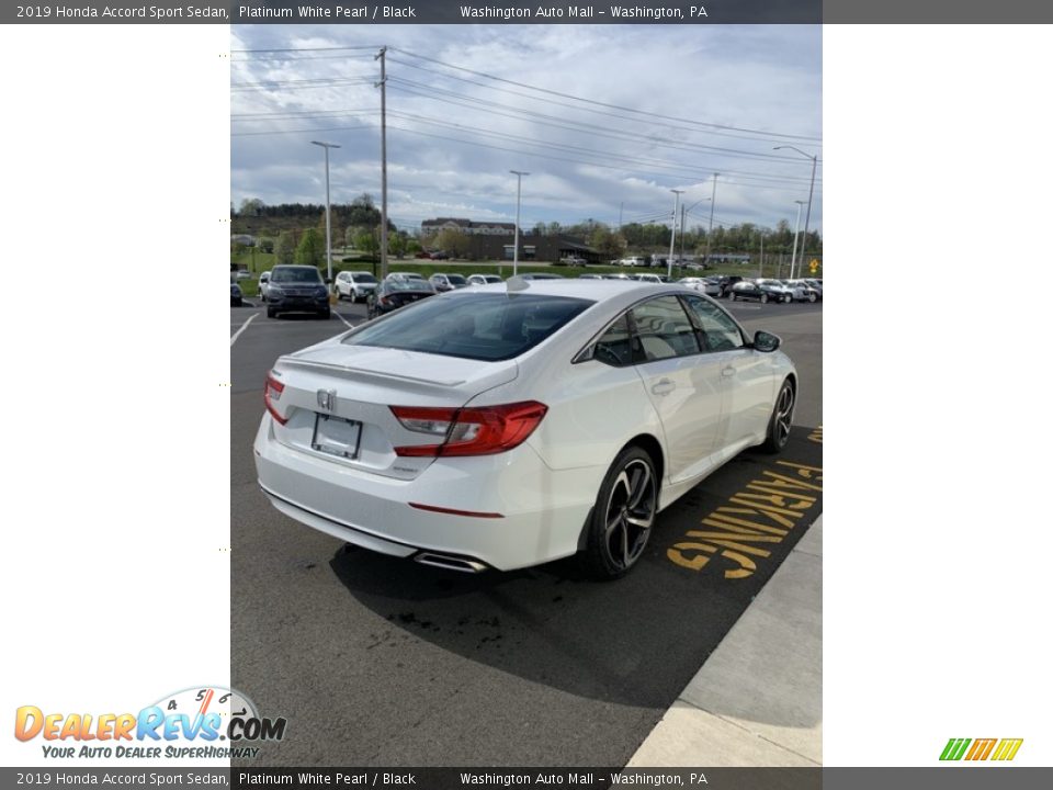 2019 Honda Accord Sport Sedan Platinum White Pearl / Black Photo #5
