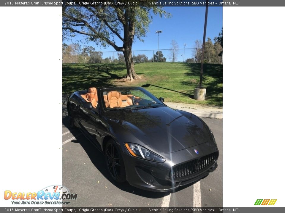 2015 Maserati GranTurismo Sport Coupe Grigio Granito (Dark Grey) / Cuoio Photo #6