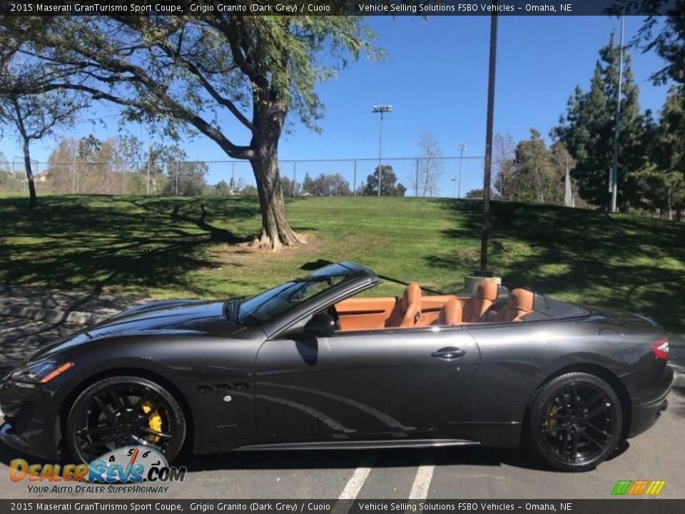 2015 Maserati GranTurismo Sport Coupe Grigio Granito (Dark Grey) / Cuoio Photo #8