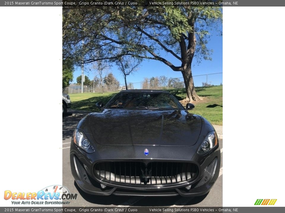 2015 Maserati GranTurismo Sport Coupe Grigio Granito (Dark Grey) / Cuoio Photo #9