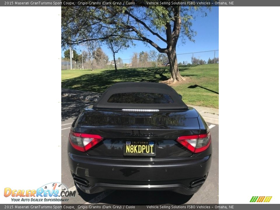 2015 Maserati GranTurismo Sport Coupe Grigio Granito (Dark Grey) / Cuoio Photo #11