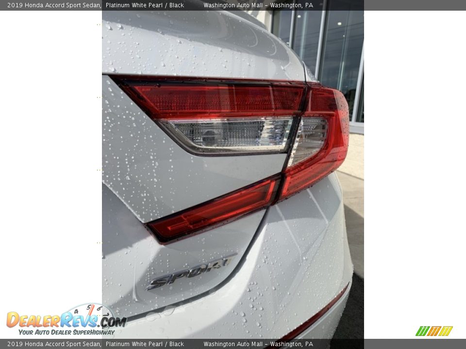 2019 Honda Accord Sport Sedan Platinum White Pearl / Black Photo #22