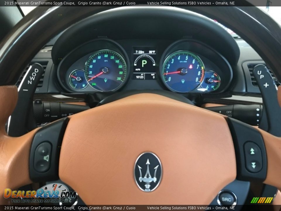 2015 Maserati GranTurismo Sport Coupe Grigio Granito (Dark Grey) / Cuoio Photo #12
