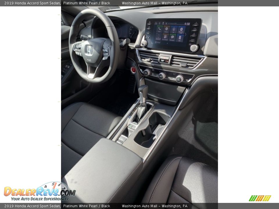 2019 Honda Accord Sport Sedan Platinum White Pearl / Black Photo #28