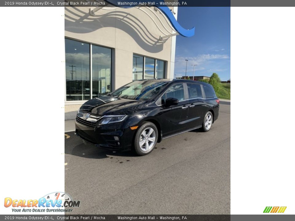 2019 Honda Odyssey EX-L Crystal Black Pearl / Mocha Photo #2