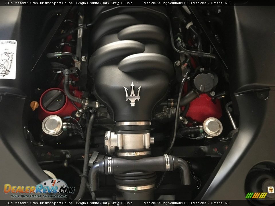 2015 Maserati GranTurismo Sport Coupe Grigio Granito (Dark Grey) / Cuoio Photo #22