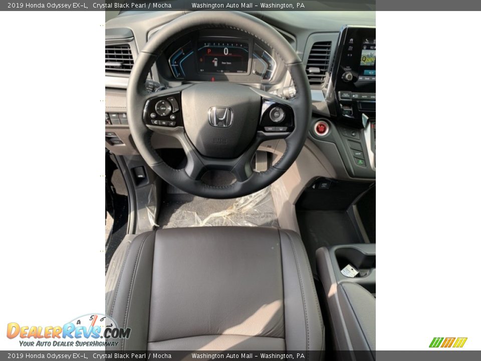 2019 Honda Odyssey EX-L Crystal Black Pearl / Mocha Photo #11