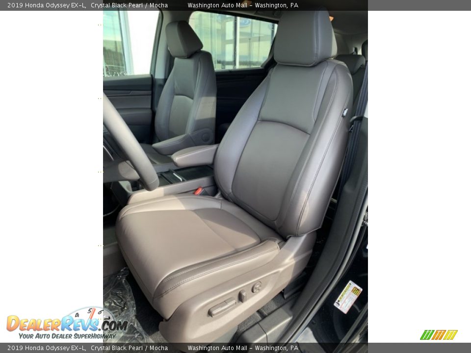 2019 Honda Odyssey EX-L Crystal Black Pearl / Mocha Photo #12