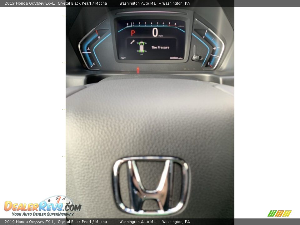 2019 Honda Odyssey EX-L Crystal Black Pearl / Mocha Photo #34