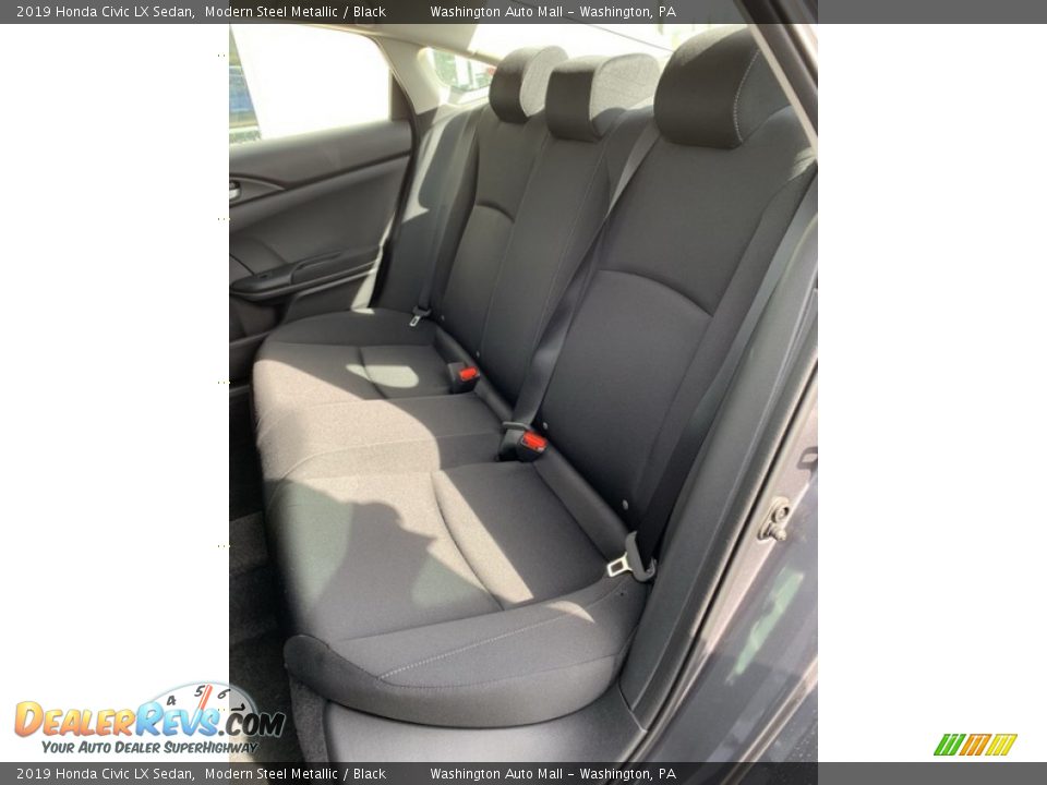 2019 Honda Civic LX Sedan Modern Steel Metallic / Black Photo #18