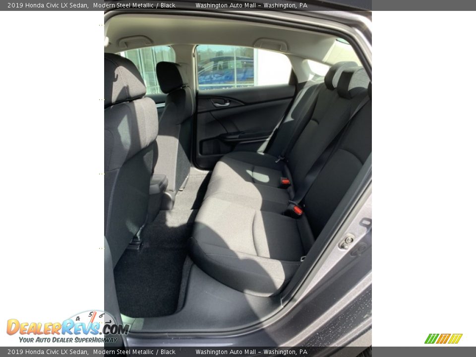 2019 Honda Civic LX Sedan Modern Steel Metallic / Black Photo #19
