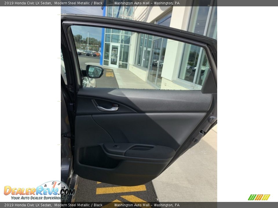 2019 Honda Civic LX Sedan Modern Steel Metallic / Black Photo #22