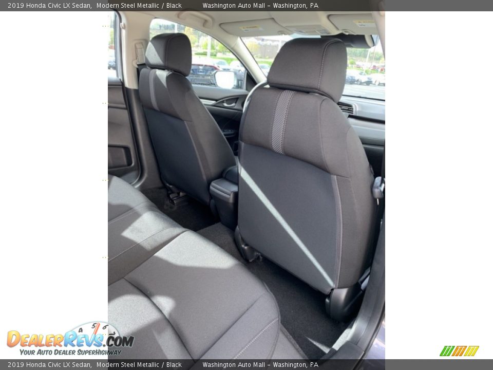 2019 Honda Civic LX Sedan Modern Steel Metallic / Black Photo #24