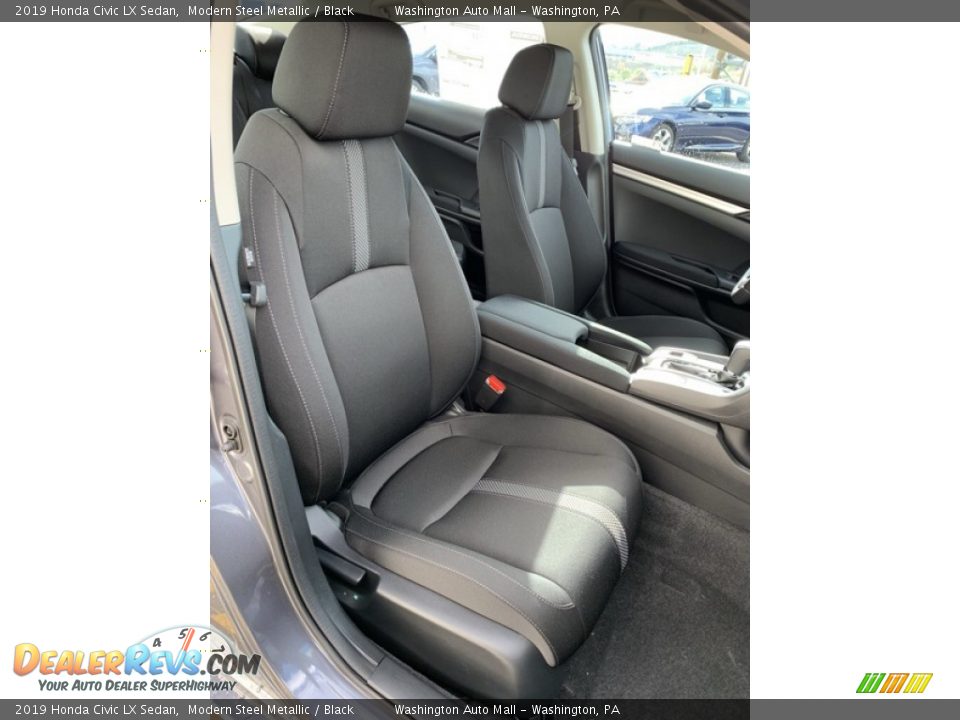 2019 Honda Civic LX Sedan Modern Steel Metallic / Black Photo #26