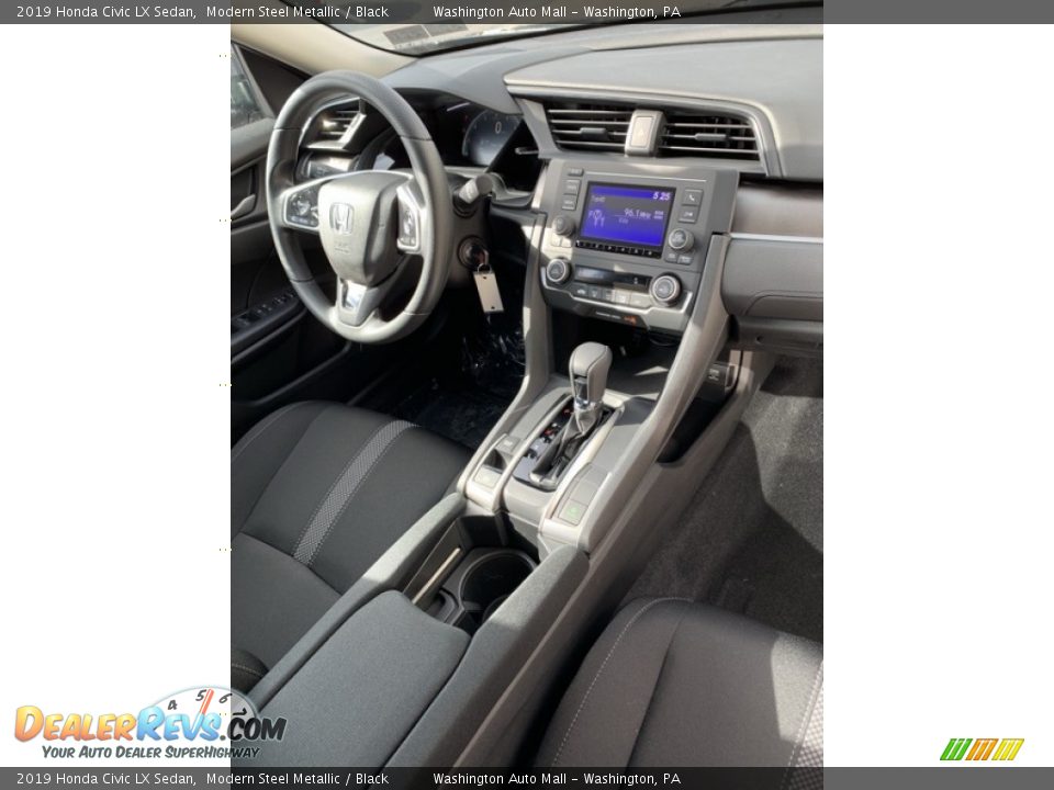 2019 Honda Civic LX Sedan Modern Steel Metallic / Black Photo #27