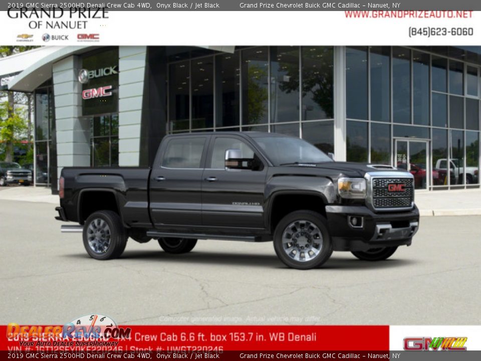 2019 GMC Sierra 2500HD Denali Crew Cab 4WD Onyx Black / Jet Black Photo #4