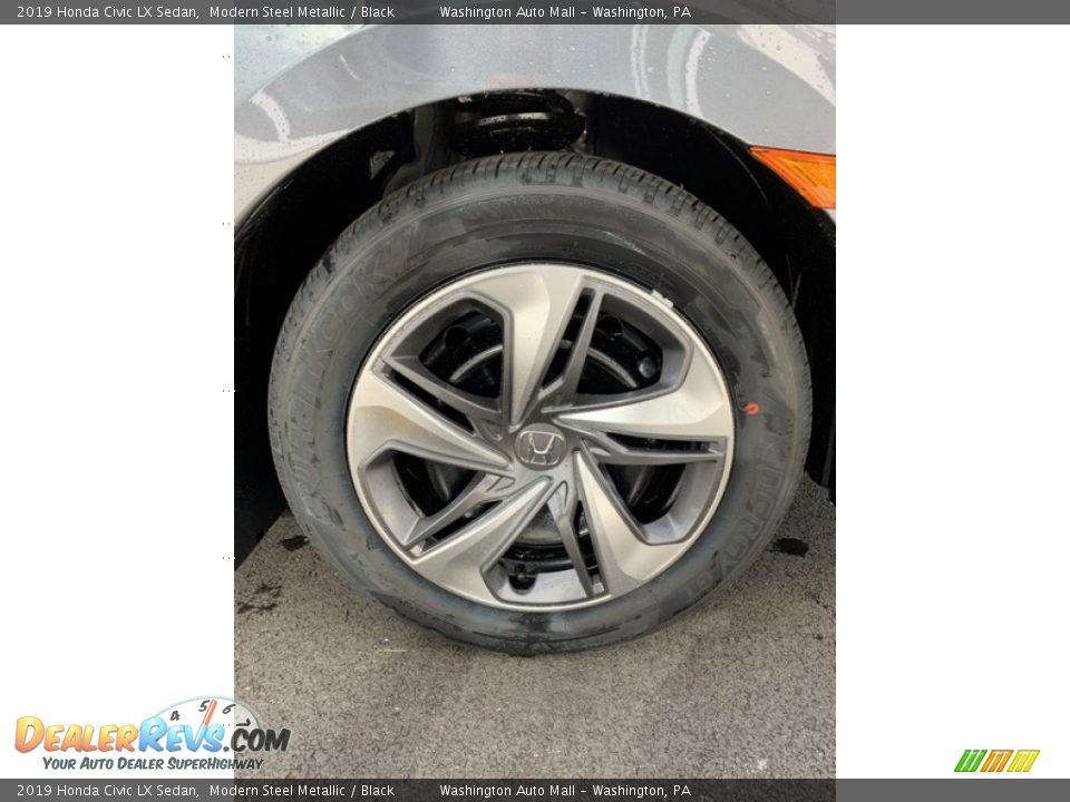 2019 Honda Civic LX Sedan Modern Steel Metallic / Black Photo #28