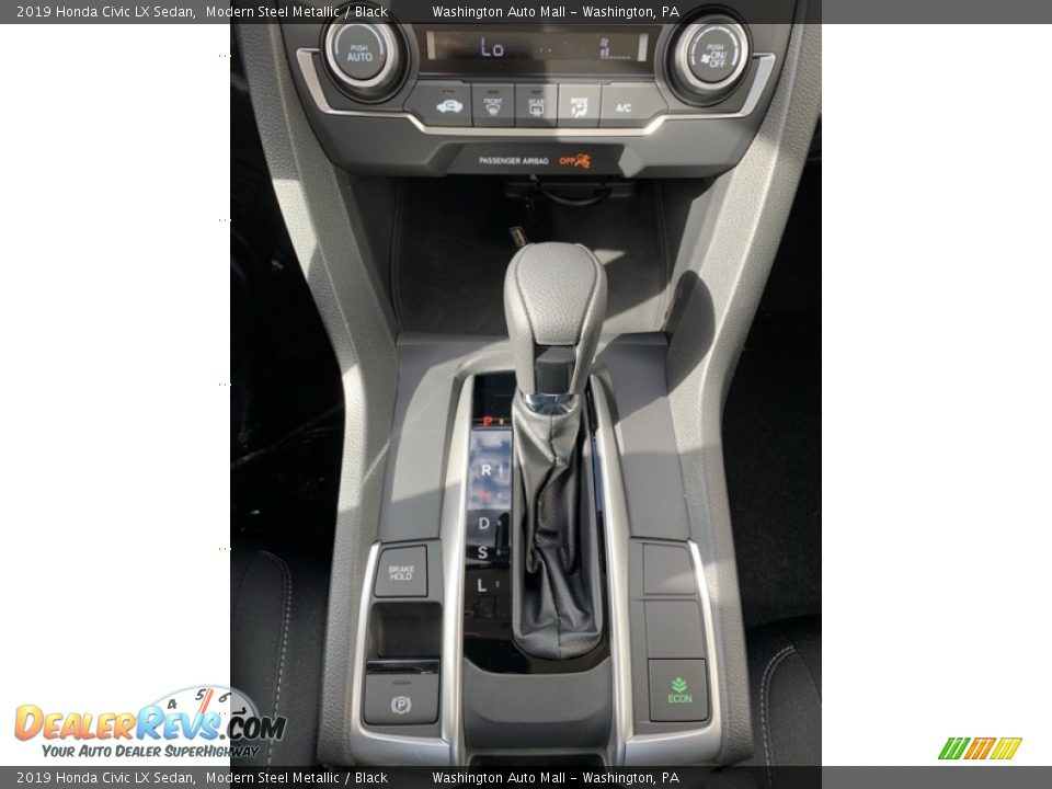 2019 Honda Civic LX Sedan Modern Steel Metallic / Black Photo #32
