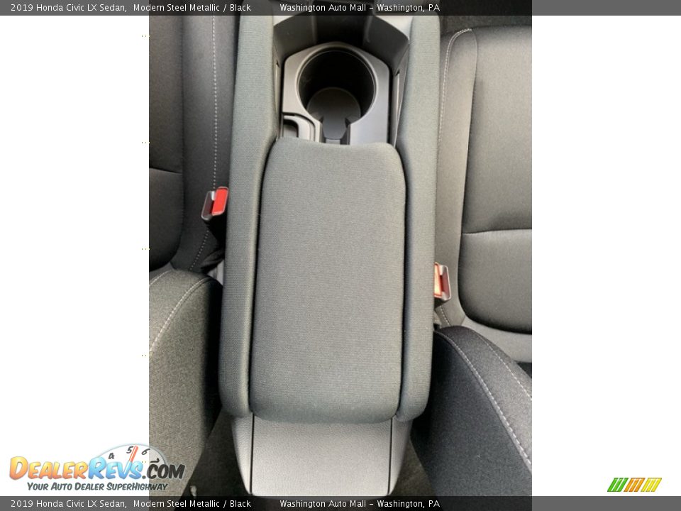 2019 Honda Civic LX Sedan Modern Steel Metallic / Black Photo #33