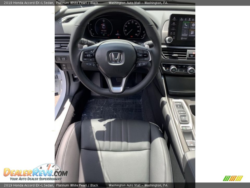 2019 Honda Accord EX-L Sedan Platinum White Pearl / Black Photo #11