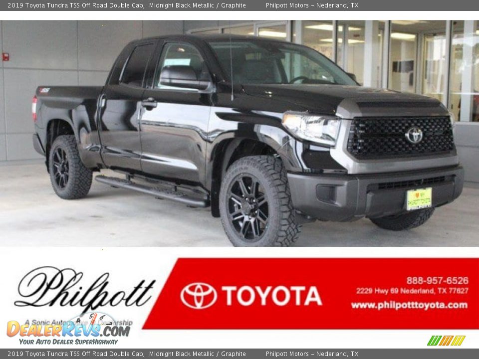2019 Toyota Tundra TSS Off Road Double Cab Midnight Black Metallic / Graphite Photo #1