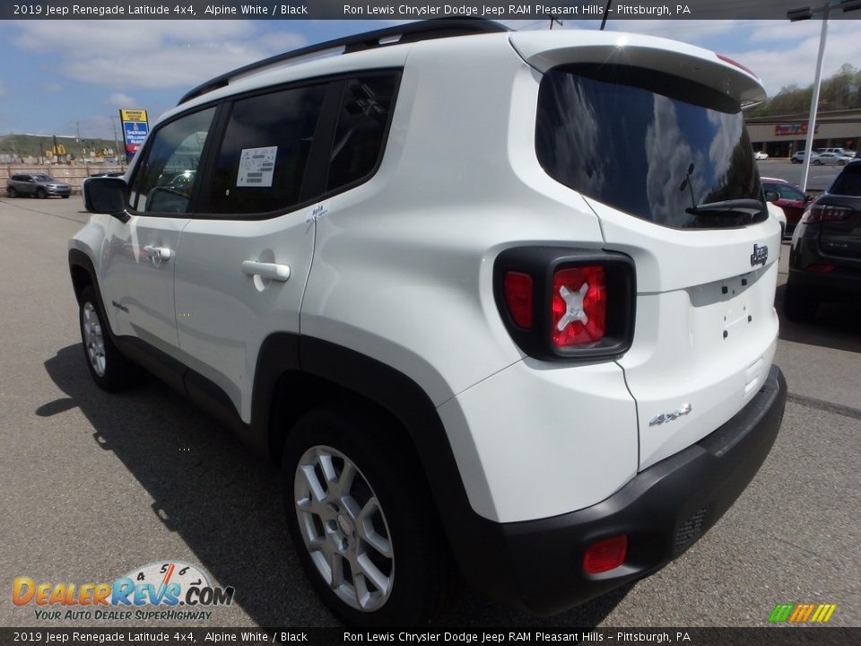 2019 Jeep Renegade Latitude 4x4 Alpine White / Black Photo #3