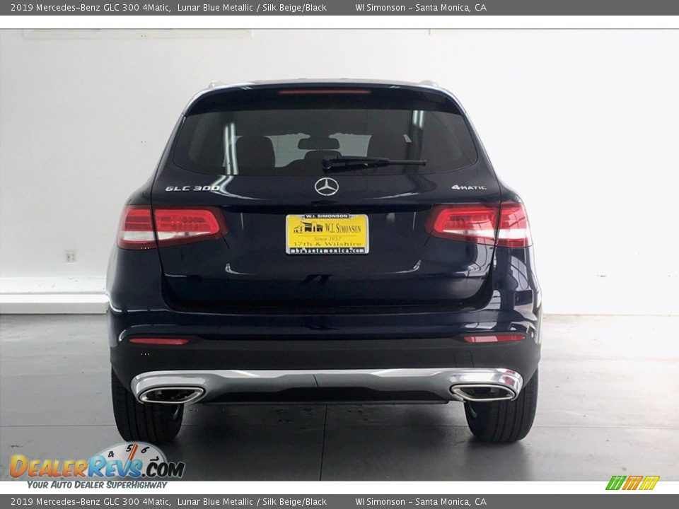 2019 Mercedes-Benz GLC 300 4Matic Lunar Blue Metallic / Silk Beige/Black Photo #3
