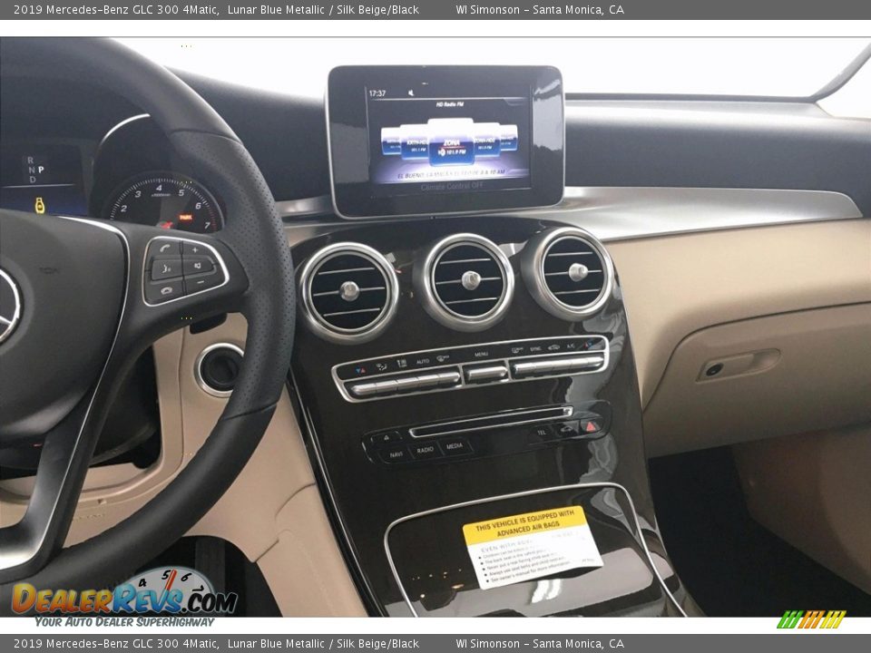 2019 Mercedes-Benz GLC 300 4Matic Lunar Blue Metallic / Silk Beige/Black Photo #6