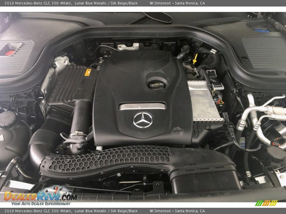 2019 Mercedes-Benz GLC 300 4Matic Lunar Blue Metallic / Silk Beige/Black Photo #8