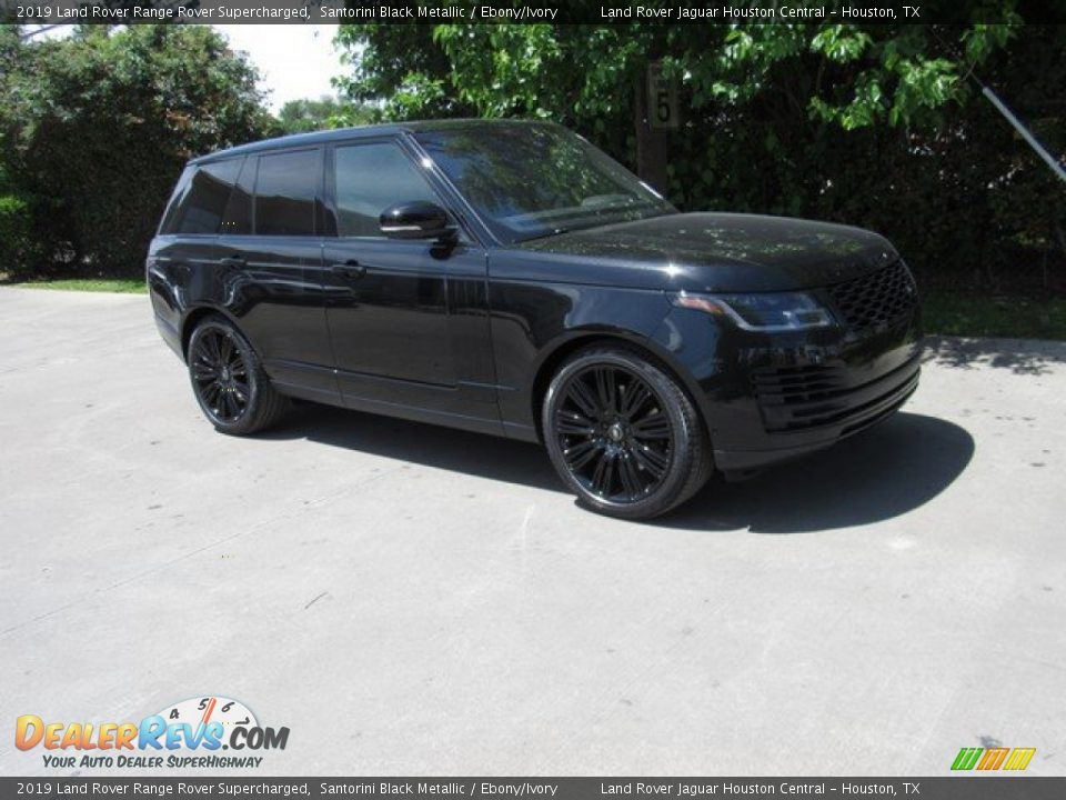 2019 Land Rover Range Rover Supercharged Santorini Black Metallic / Ebony/Ivory Photo #1