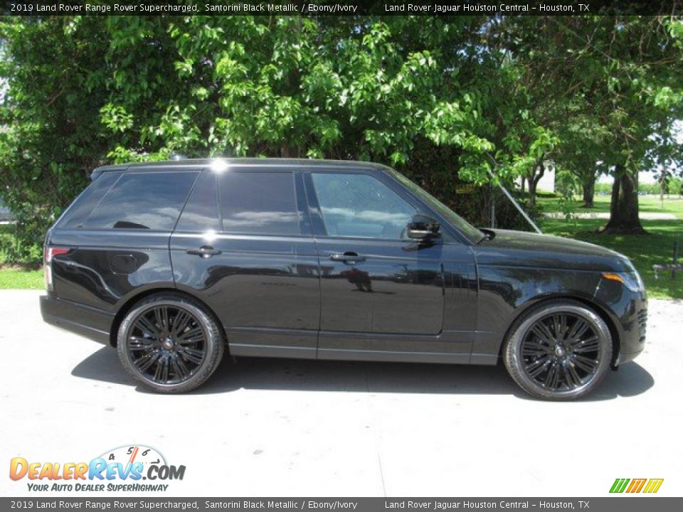 2019 Land Rover Range Rover Supercharged Santorini Black Metallic / Ebony/Ivory Photo #6
