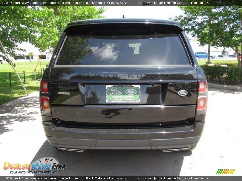 2019 Land Rover Range Rover Supercharged Santorini Black Metallic / Ebony/Ivory Photo #8