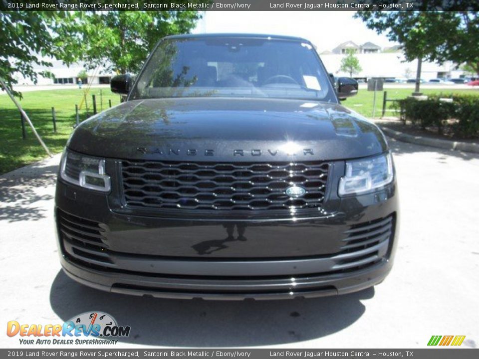 2019 Land Rover Range Rover Supercharged Santorini Black Metallic / Ebony/Ivory Photo #9