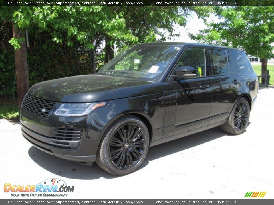2019 Land Rover Range Rover Supercharged Santorini Black Metallic / Ebony/Ivory Photo #10