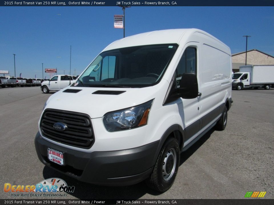 2015 Ford Transit Van 250 MR Long Oxford White / Pewter Photo #1