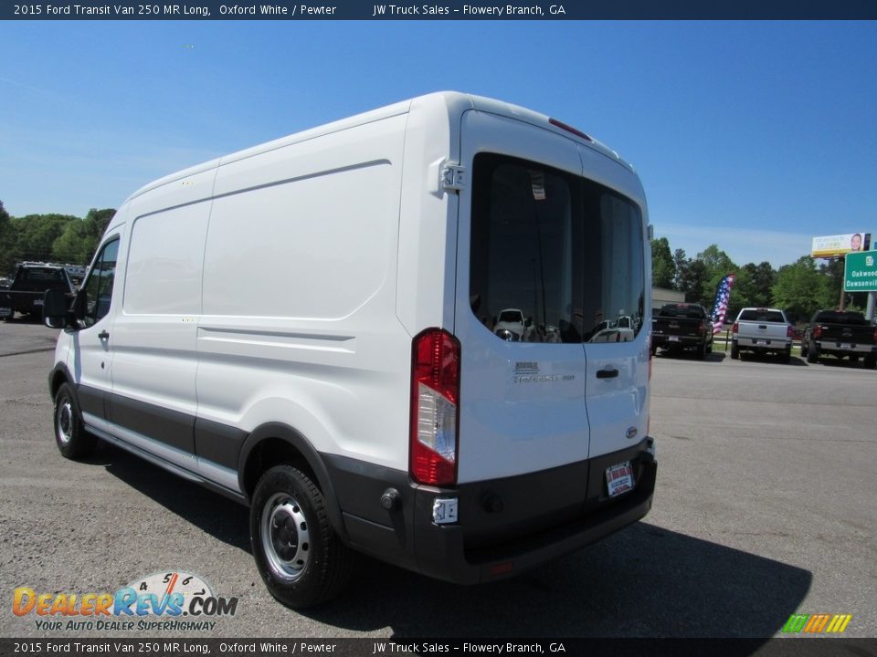 2015 Ford Transit Van 250 MR Long Oxford White / Pewter Photo #3