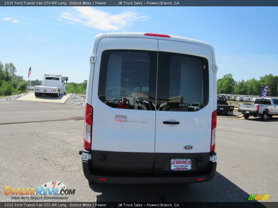 2015 Ford Transit Van 250 MR Long Oxford White / Pewter Photo #4