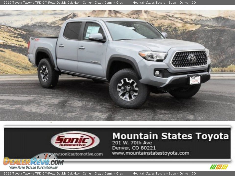 2019 Toyota Tacoma TRD Off-Road Double Cab 4x4 Cement Gray / Cement Gray Photo #1