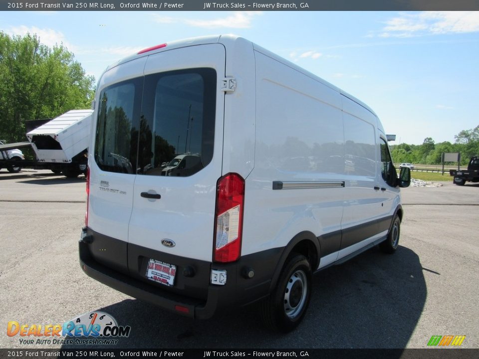 2015 Ford Transit Van 250 MR Long Oxford White / Pewter Photo #5