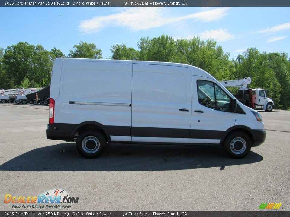 2015 Ford Transit Van 250 MR Long Oxford White / Pewter Photo #6