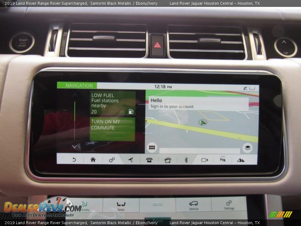 2019 Land Rover Range Rover Supercharged Santorini Black Metallic / Ebony/Ivory Photo #36