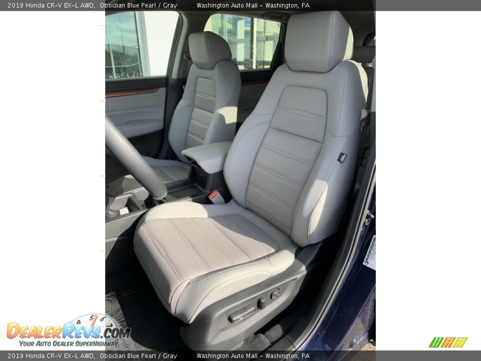 2019 Honda CR-V EX-L AWD Obsidian Blue Pearl / Gray Photo #12