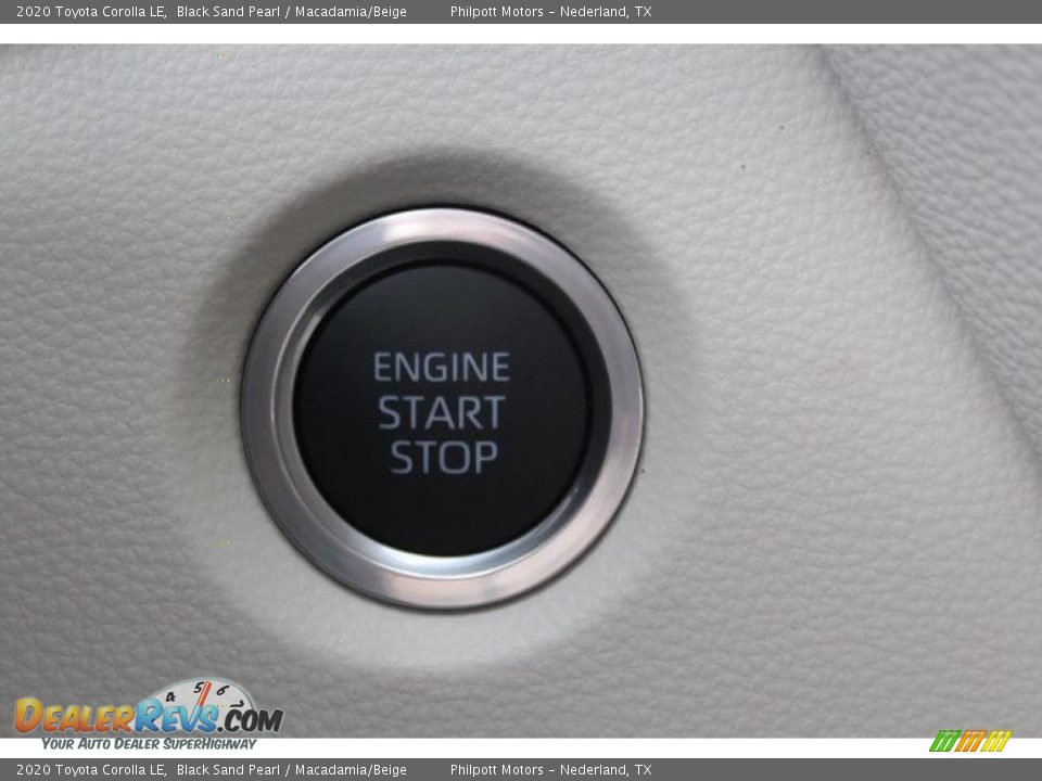 2020 Toyota Corolla LE Black Sand Pearl / Macadamia/Beige Photo #14