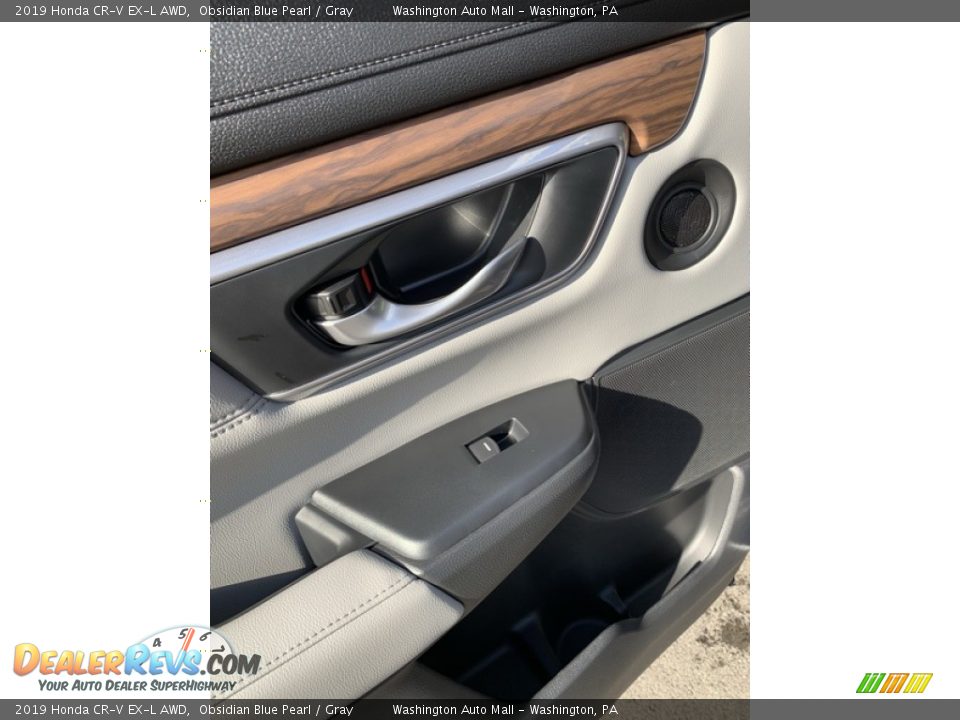 2019 Honda CR-V EX-L AWD Obsidian Blue Pearl / Gray Photo #17