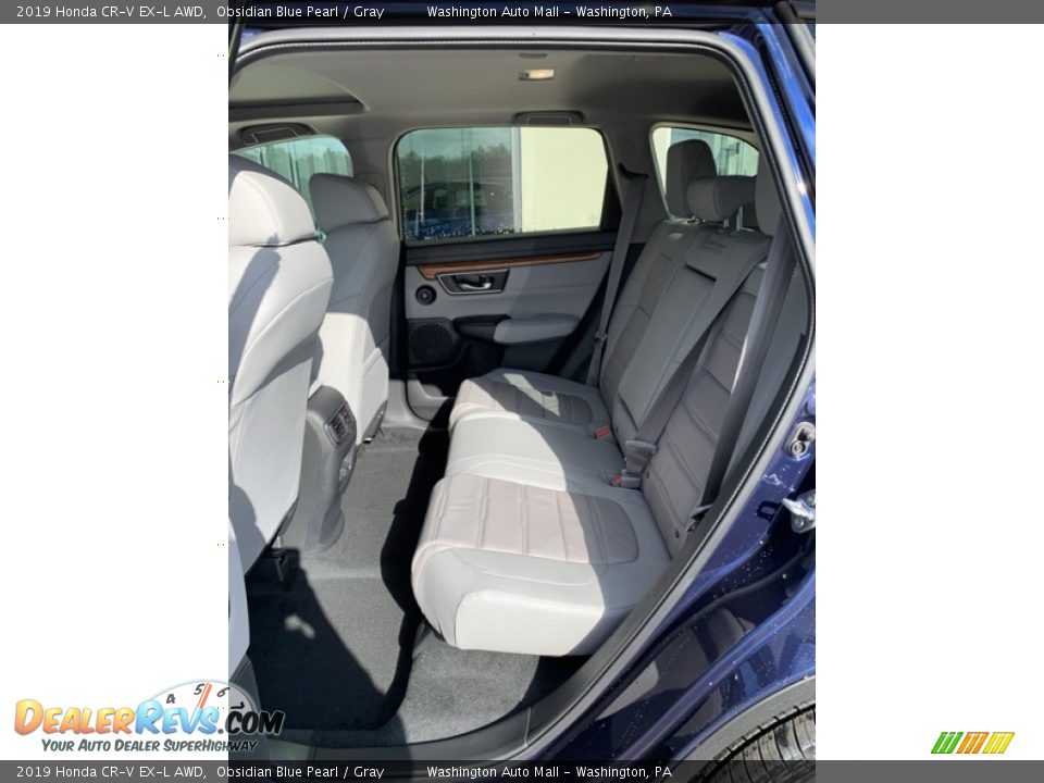 2019 Honda CR-V EX-L AWD Obsidian Blue Pearl / Gray Photo #19