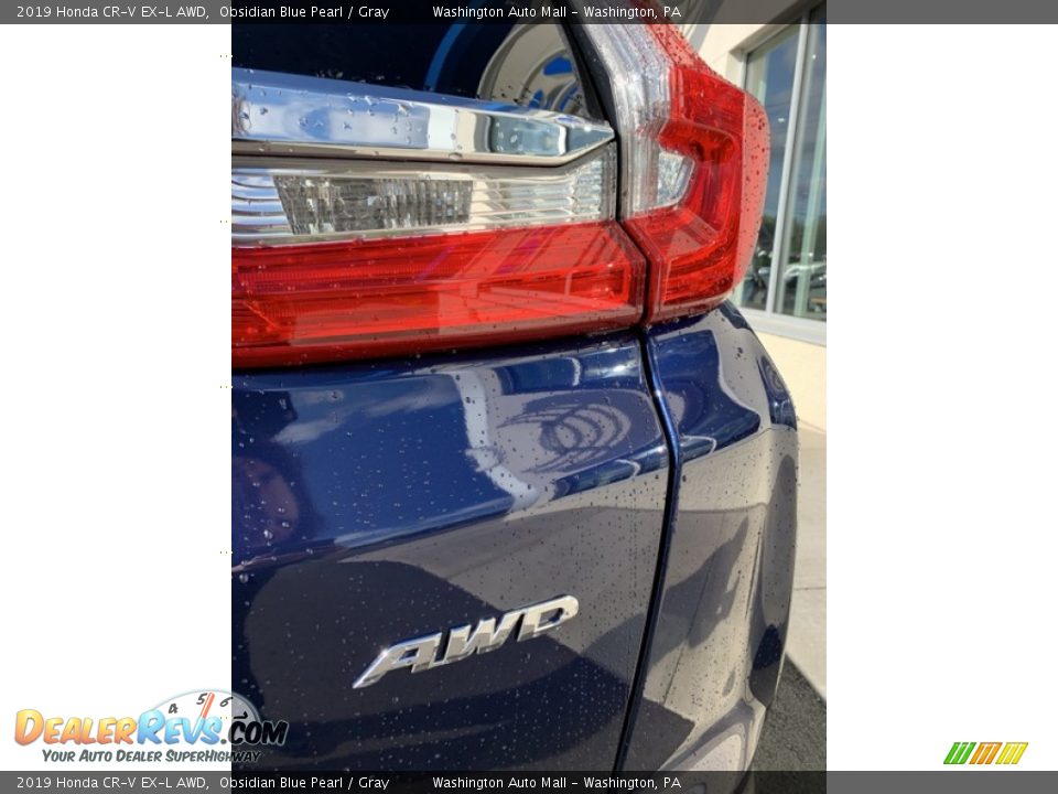 2019 Honda CR-V EX-L AWD Obsidian Blue Pearl / Gray Photo #23