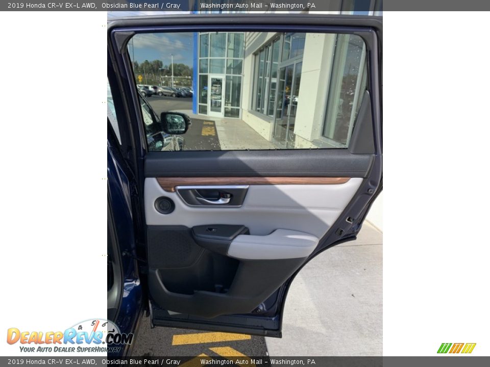 2019 Honda CR-V EX-L AWD Obsidian Blue Pearl / Gray Photo #24